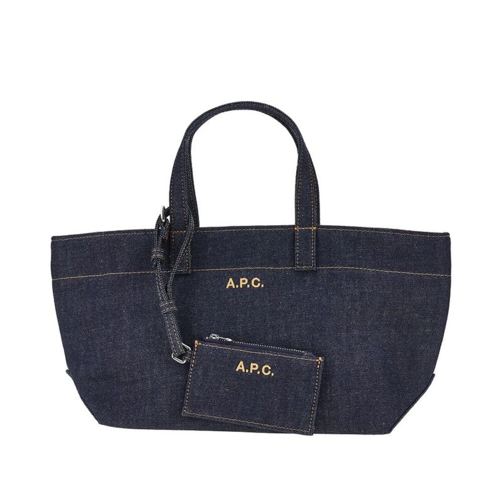 A.P.C. Women Denim Small 'Le Drummer Toile' Bag
